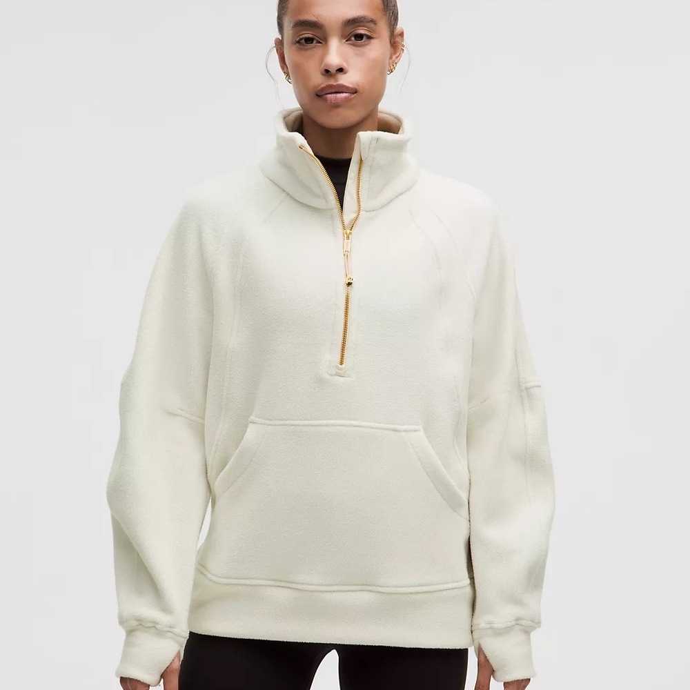 lululemon athletica Cream Half-Zip Jacket